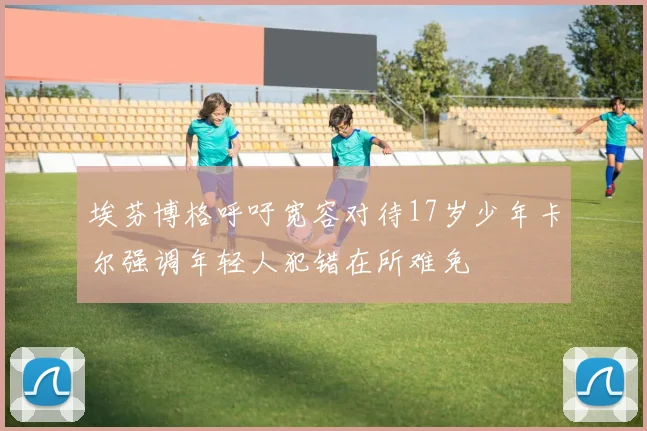 埃芬博格呼吁宽容对待17岁少年卡尔强调年轻人犯错在所难免
